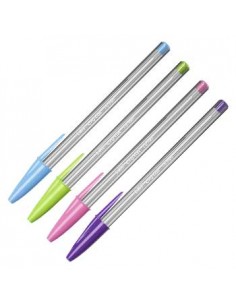 Esferografica Ball Point large BICfun cores sortidas Cx 20un