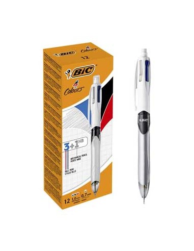 Esferografica Ball Point 1,0 BIC (Retractil) 4 cores 3+1HB