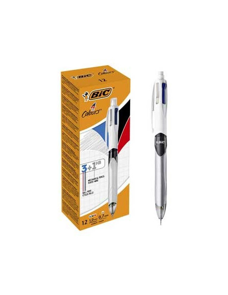 Esferografica Ball Point 1,0 BIC (Retractil) 4 cores 3+1HB