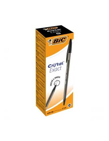 Esferografica BIC Cristal Exact Preto Cx 20un