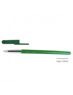 Esferográfica Ball Point 1mm Opaca Verde Cx 50 Un