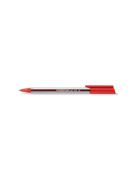 Esferografica Staedtler Ball 432M 0.45MM Cristal Vermelha 1u