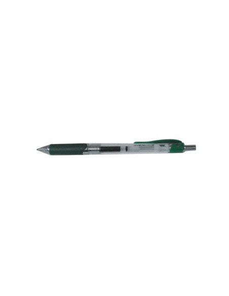 Esferografica Gel 0,7mm Retractil Verde 1un