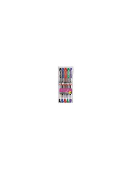 Esferografica My-Gel 0,7mm 5 Cores Pvc Set