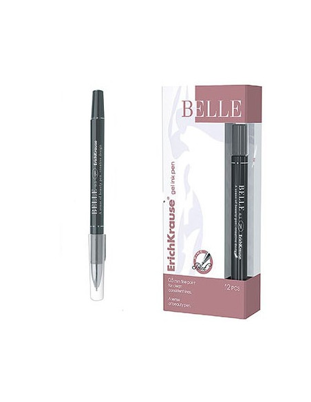 Esferografica Gel EK Belle 0,5mm Preto - 1unid