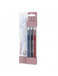Esferografica Gel EK Belle 0,5mm Blister 3 Cores (AZ/PT/VM)