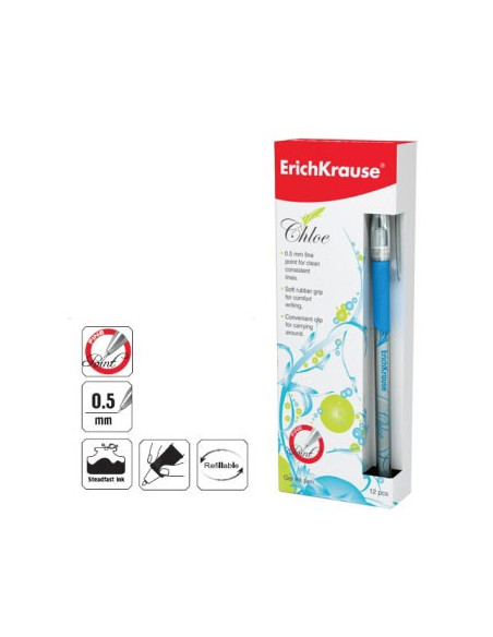 Esferográfica EK Chloe 0,5 Azul Cx12