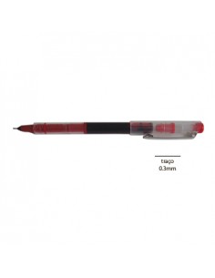 Marcador Needle Point Roller 0.3mm Vermelho -1un