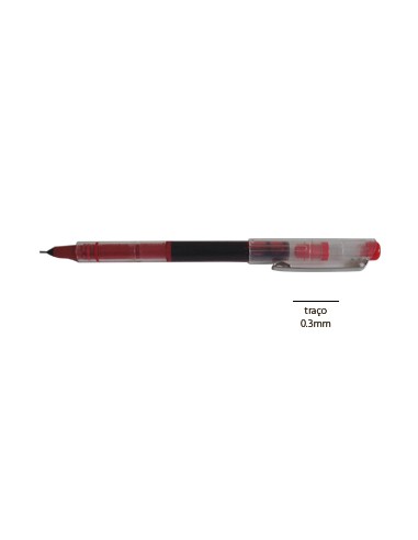 Marcador Needle Point Roller 0.3mm Vermelho -1un