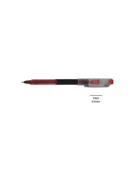 Marcador Needle Point Roller 0.3mm Vermelho -1un