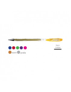Esferográfica Uni UM120SP Signo Sparkling 1,0mm Ouro-1un