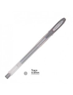 Esferografica Gel Uni UM120NM Signo NobleMetal 0.8mm Prata-1