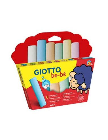 Giz Cores Sortidas Giotto Be-Be 6 cores