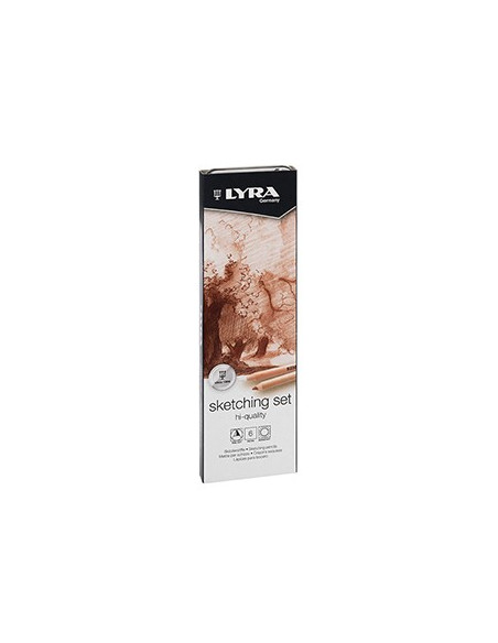 Lápis LYRA Rembrandt Art Specials Set Esboço Cx Metal 6un