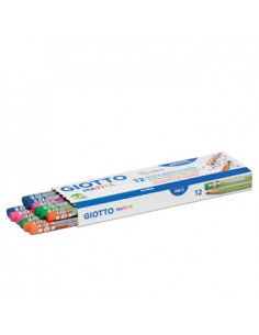 Lapis Carvao Nº2-HB Giotto Matita c/Borracha Cx 12un