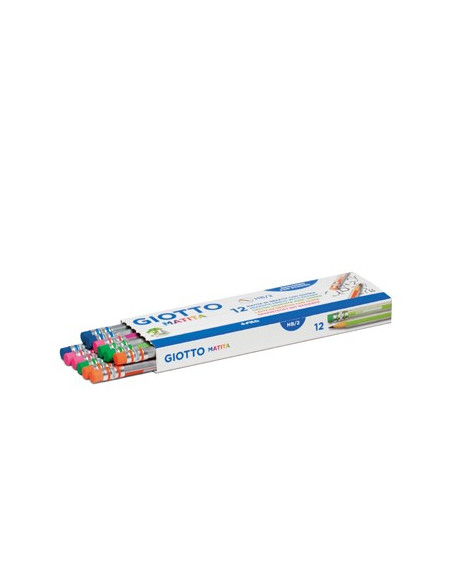 Lapis Carvao Nº2-HB Giotto Matita c/Borracha Cx 12un