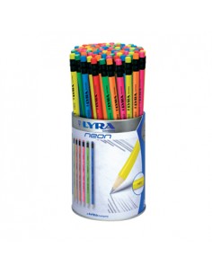 Lapis Carvao Nº2-HB Lyra Neon c/Borracha Copo 96un