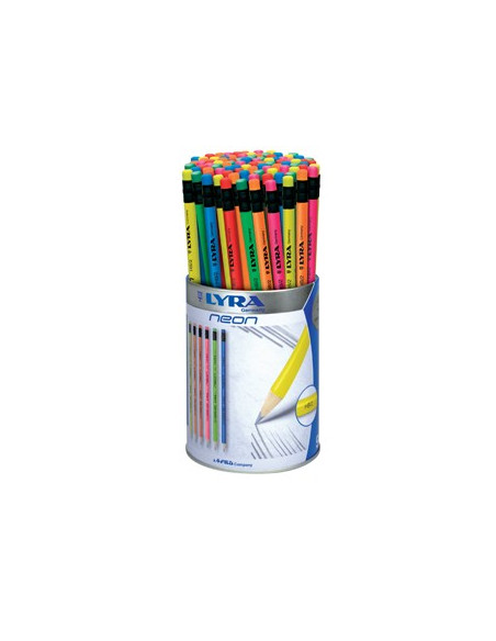 Lapis Carvao Nº2-HB Lyra Neon c/Borracha Copo 96un