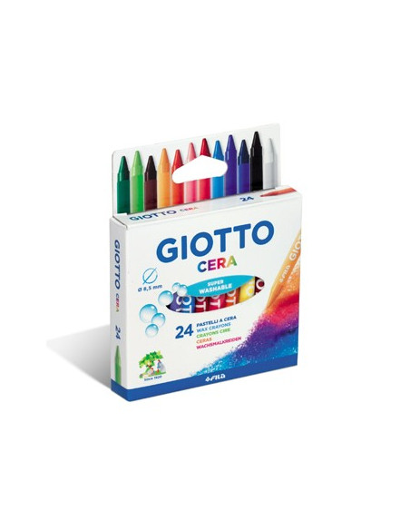 Lapis de Cera Giotto 24 Cores