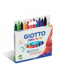 Lapis de Cera Giotto Maxi 12 Cores