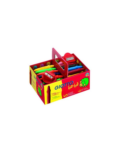 Lapis de Cera Giotto Be-Be Super Schoolpack 40un+ 2 Afia Lap