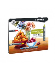 Lapis Cera Lyra Aquacolor Cx Metal 24un