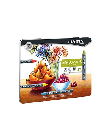 Lapis Cera Lyra Aquacolor Cx Metal 24un