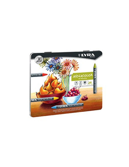 Lapis Cera Lyra Aquacolor Cx Metal 24un