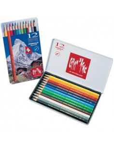 Lapis Cor Caran DAche Prismalo Cx Metalica 12 Cores