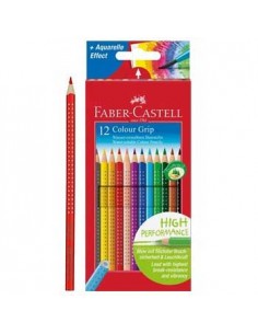 Lapis Cor 18cm Faber-Castell Grip Cx Cartao 12 Cores