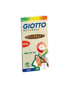 Lapis Cor 18cm Giotto Natural Cx Cartao 12un