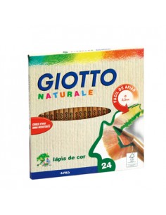 Lapis Cor 18cm Giotto Natural Cx Cartao 24un