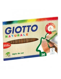 Lapis Cor 18cm Giotto Natural Cx Cartao 36un