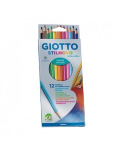 Lapis Cor 18cm Giotto Stilnovo Aguarela Cx Cartao 12un