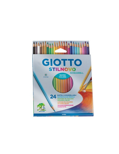 Lapis Cor 18cm Giotto Stilnovo Aguarela Cx Cartao 24un