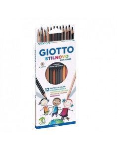 Lapis Cor 18cm Giotto Stilnovo Skin Tones Cx Cartao 12un