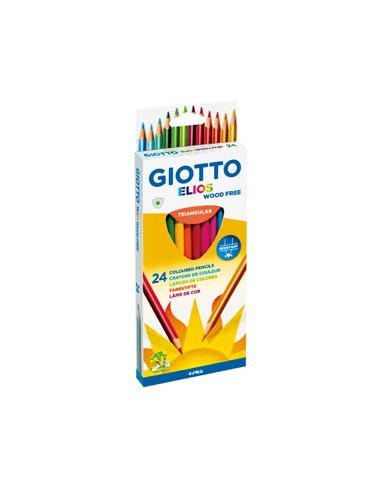 Lapis Cor 18cm Giotto Elios Cx Cartao 24un