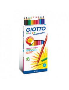 Lapis Cor 18cm Giotto Elios Triangular Caixa 12un