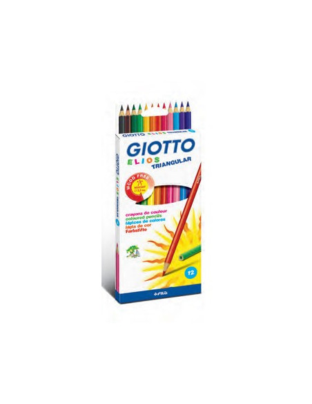Lapis Cor 18cm Giotto Elios Triangular Caixa 12un