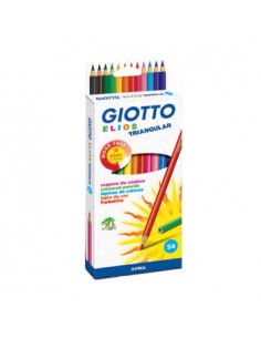 Lapis Cor 18cm Giotto Elios Triangular Caixa 24un