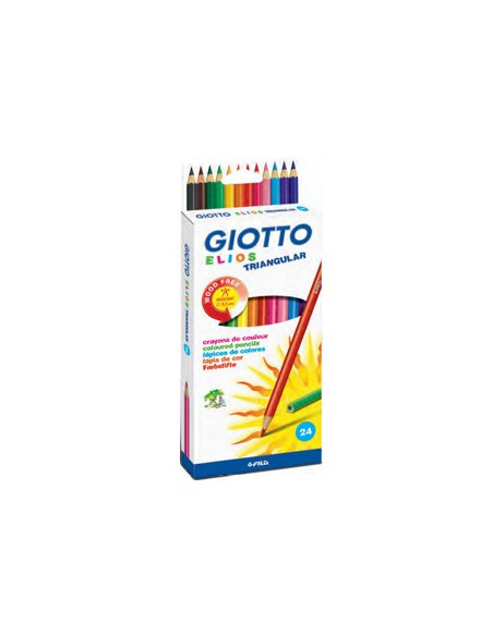 Lapis Cor 18cm Giotto Elios Triangular Caixa 24un