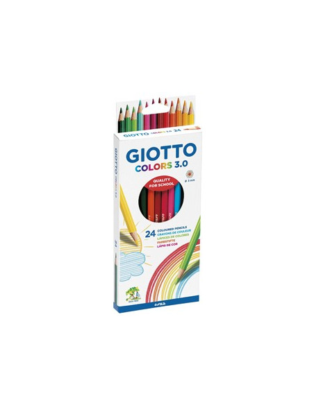 Lapis Cor 18cm Giotto Colors 3.0 Cx Cartao 24un