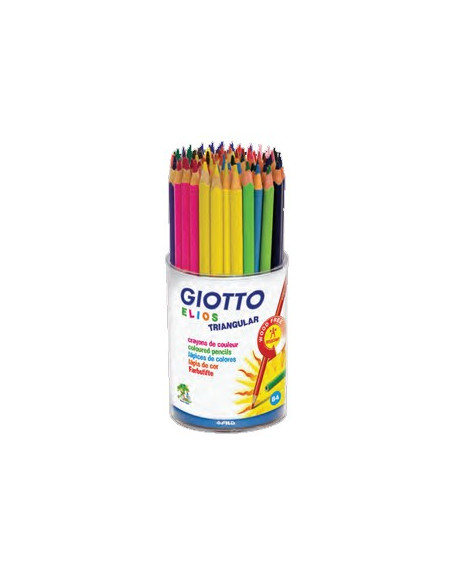 Lapis Cor 18cm Giotto Elios Triangular Copo 84un
