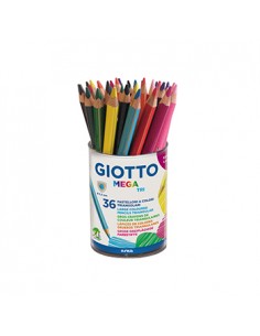 Lapis Cor 18cm Giotto Mega Tri Copo 36un