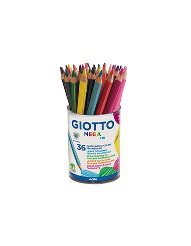 Lapis Cor 18cm Giotto Mega Tri Copo 36un