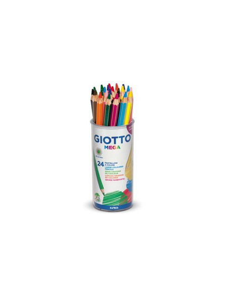 Lapis Cor 18cm Giotto Mega Copo 24un