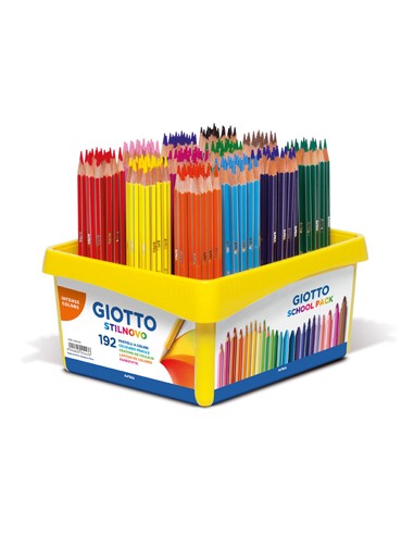 Lápis Cor 18cm Giotto Colors 3.0 Cx Schoolpack 192un