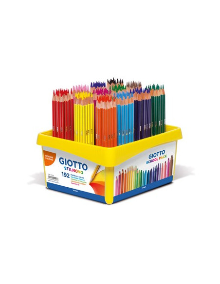 Lápis Cor 18cm Giotto Colors 3.0 Cx Schoolpack 192un