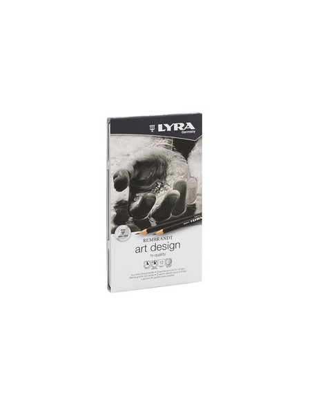 Lapis Grafite Lyra Rembrandt Art Design Cx Metal 12un