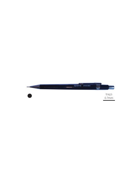 Lapiseira 0,7mm Epene EP18-0001  Preto-1un